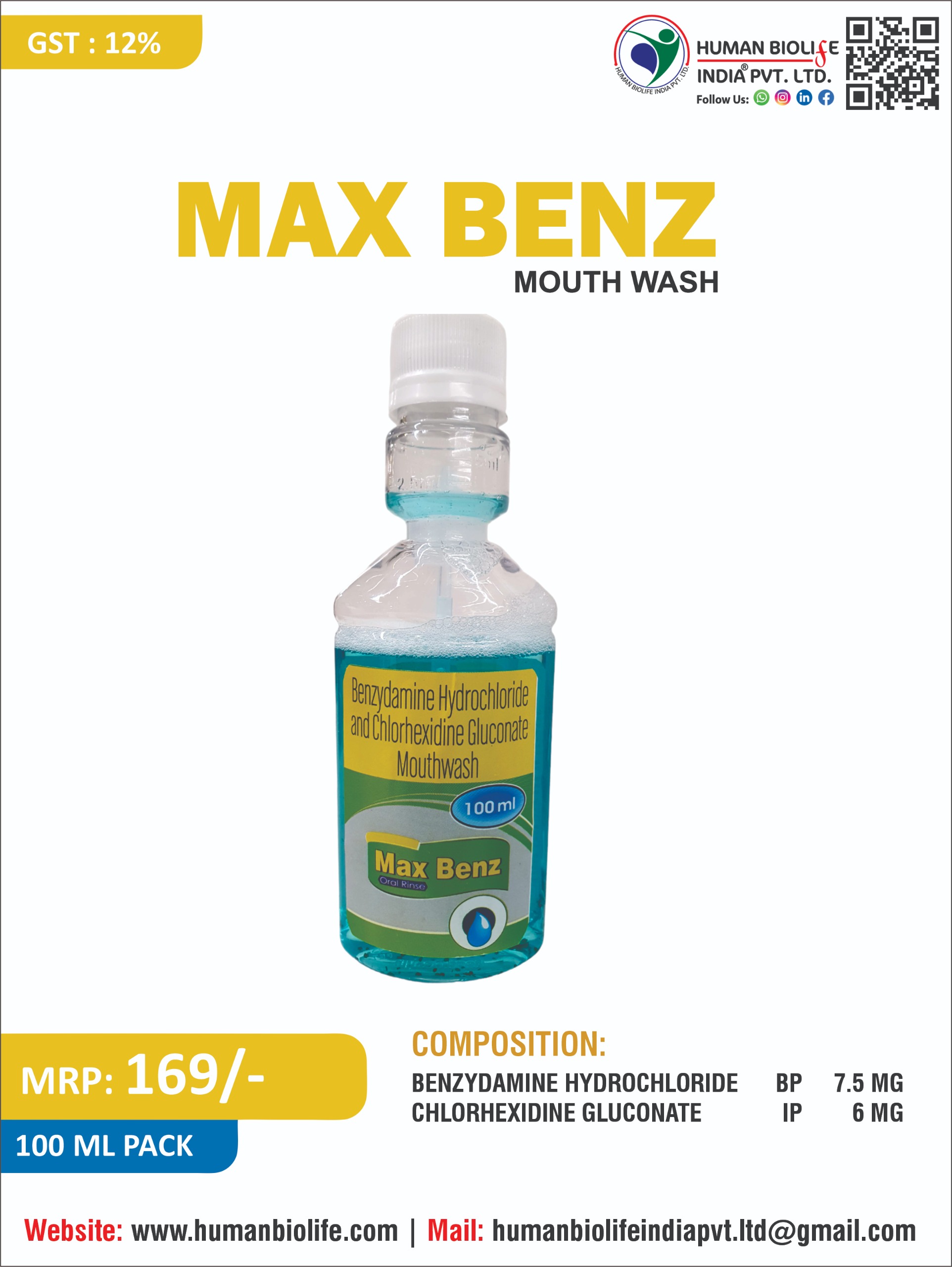 MAX BENZ MOUTHWASH