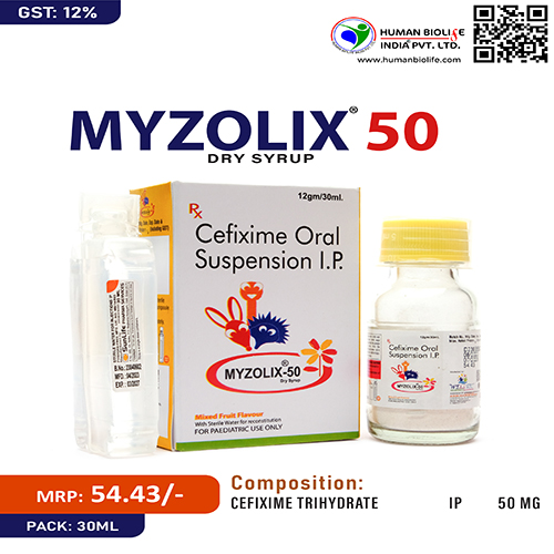 MYZOLIX-50 DRY SYRUP WITH WATER