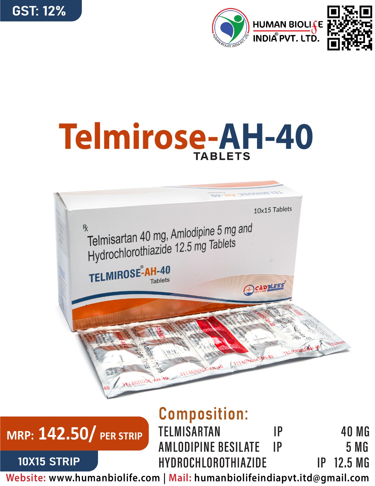 TELMIROSE-AH-40 TABLET