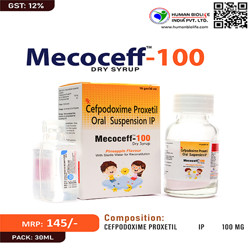 MECOCEFF 100 DRY SYRUP WITH WATER